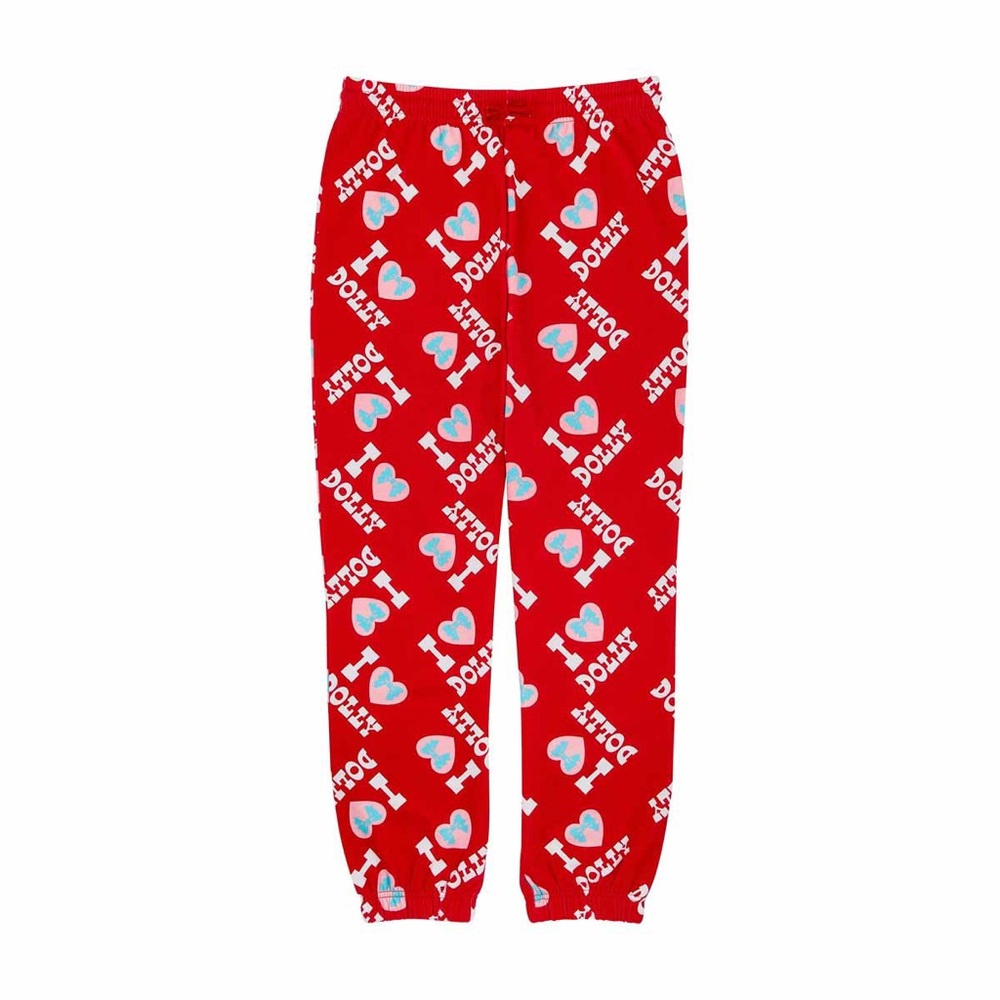 Women’s Red I ♥️ Dolly Parton Joggers